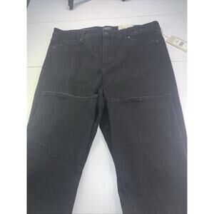 NYDJ Womens Slim Bootcut Jeans Size 16 Black Rinse Lift Tuck Technology